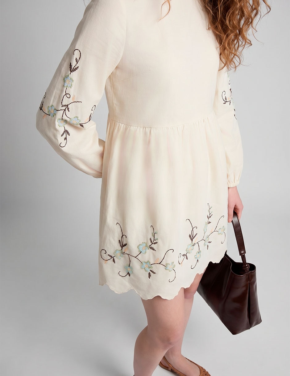 Vestido mini casual petite studio para mujer