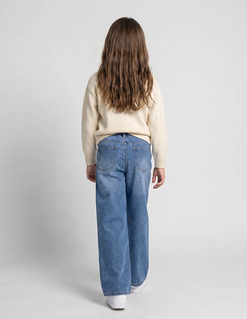 Jeans regular That´s It lavado claro para niña 2