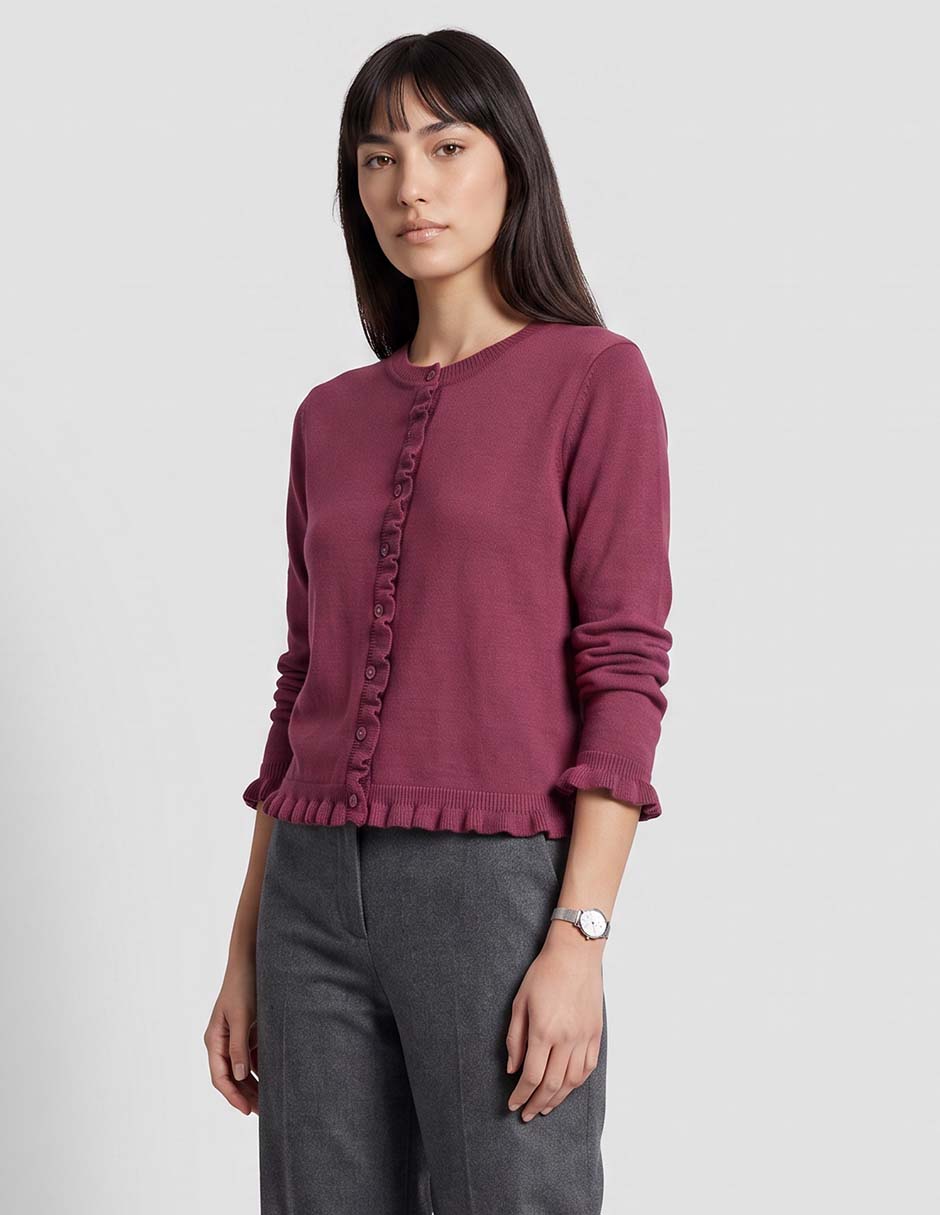 Suéter cuello redondo para mujer 1