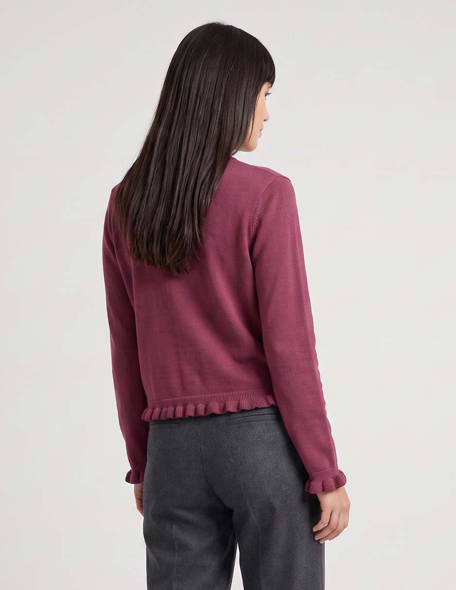 Suéter cuello redondo para mujer 2