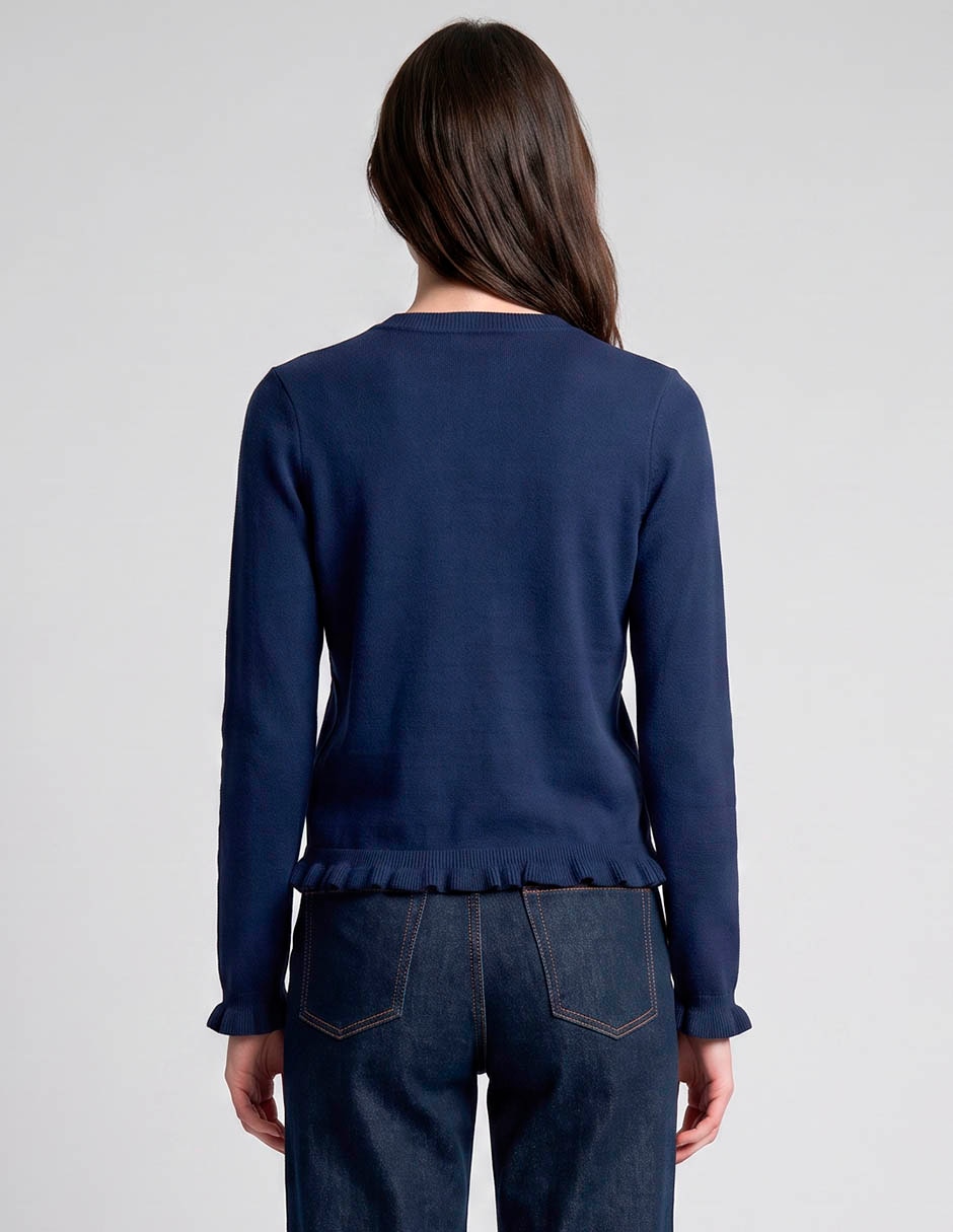 SUETER PETITE STUDIO P, M, AZUL MARINO