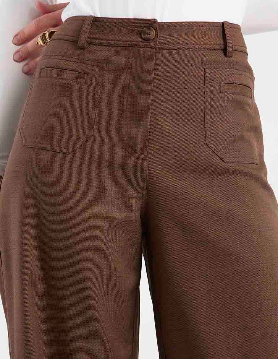 Pantalón de vestir petite studio wide leg para mujer