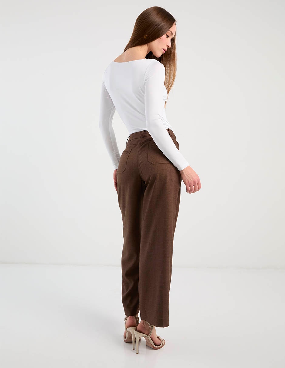 Pantalón de vestir petite studio wide leg para mujer