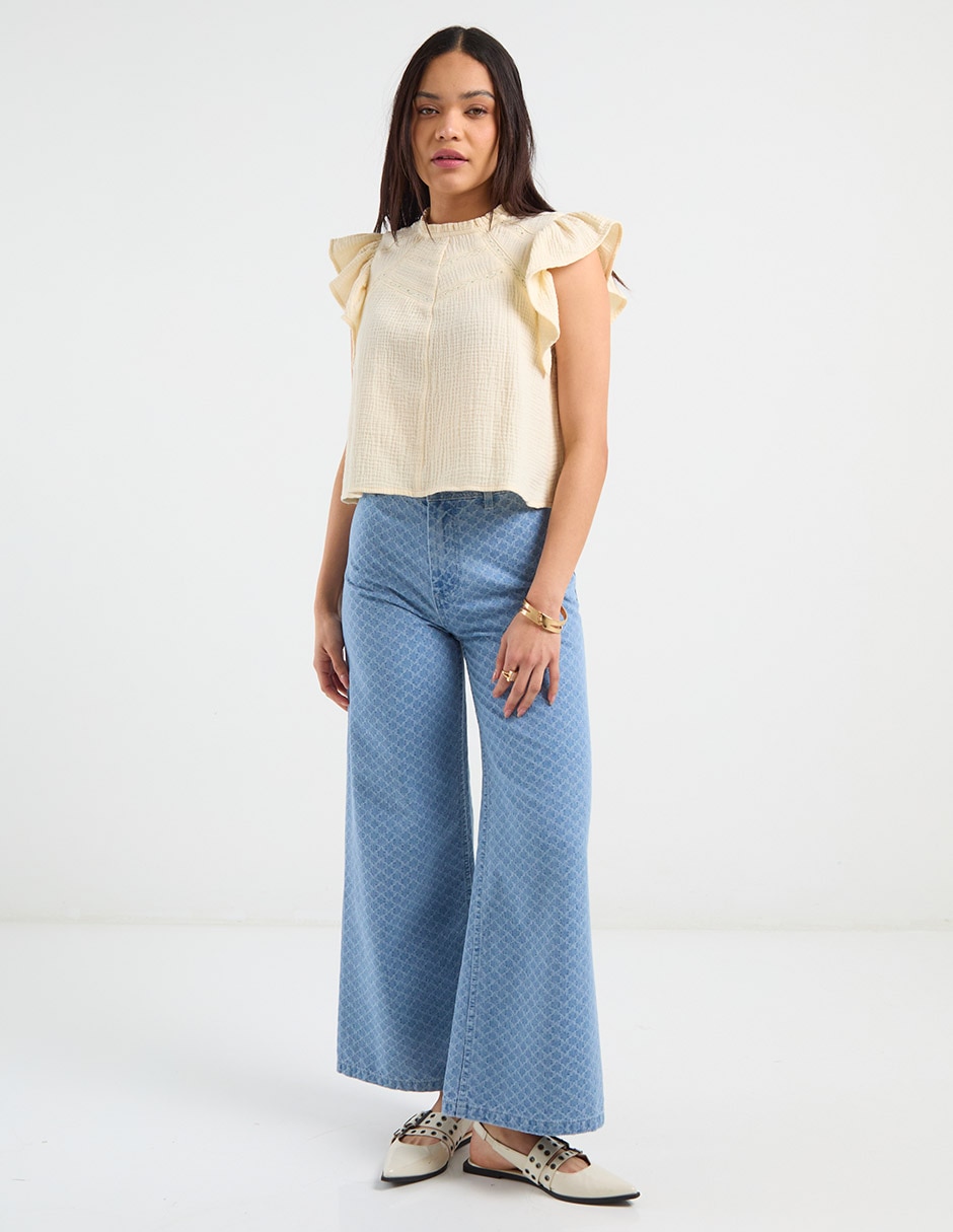 Jeans wide leg para mujer 6
