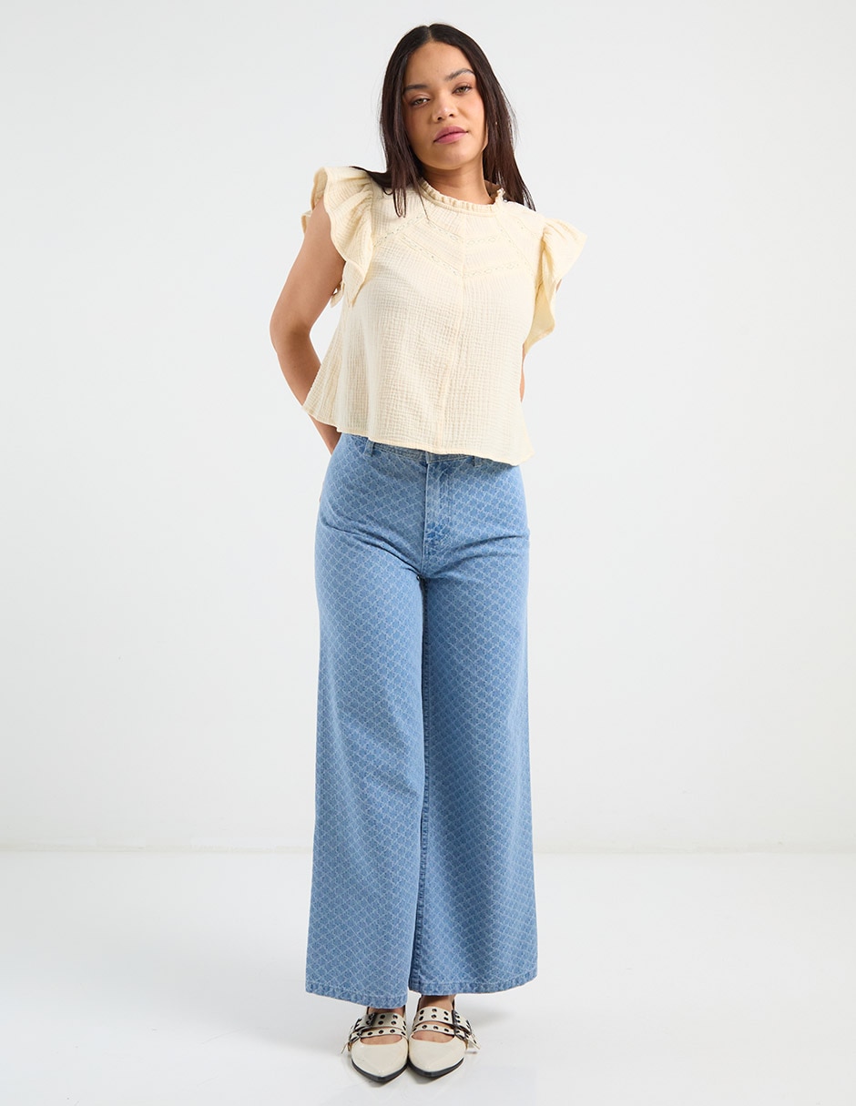 Jeans wide leg para mujer 5
