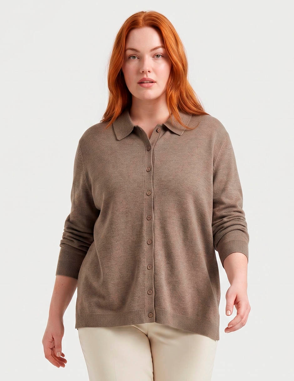 Suéter cuello redondo para mujer