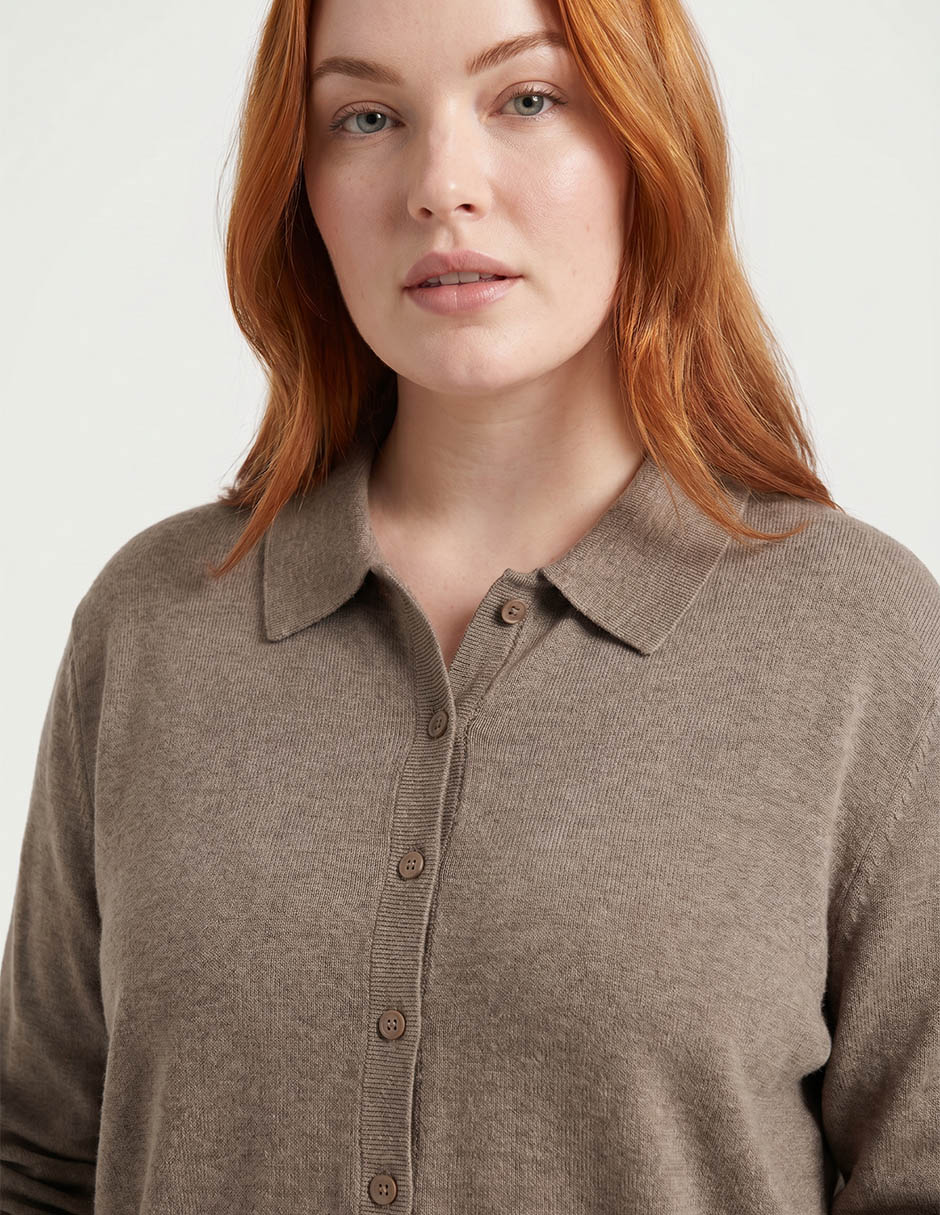 Suéter cuello redondo para mujer
