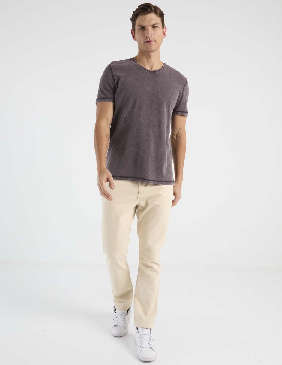 Playera cuello v para hombre 5
