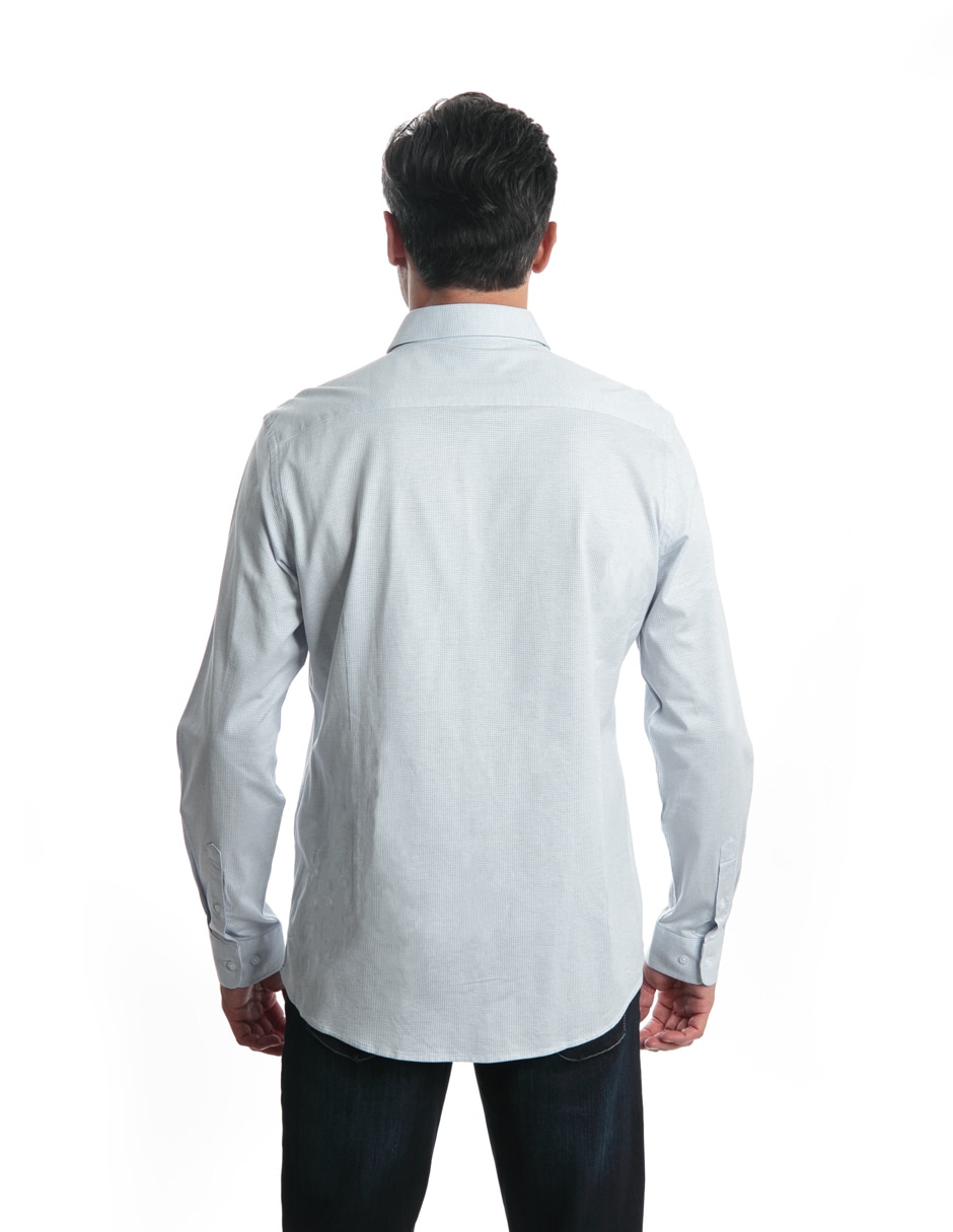 Camisa casual de algodón manga larga para hombre 4