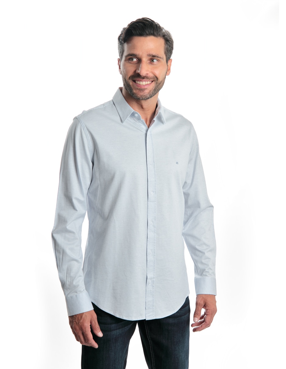 Camisa casual de algodón manga larga para hombre 3