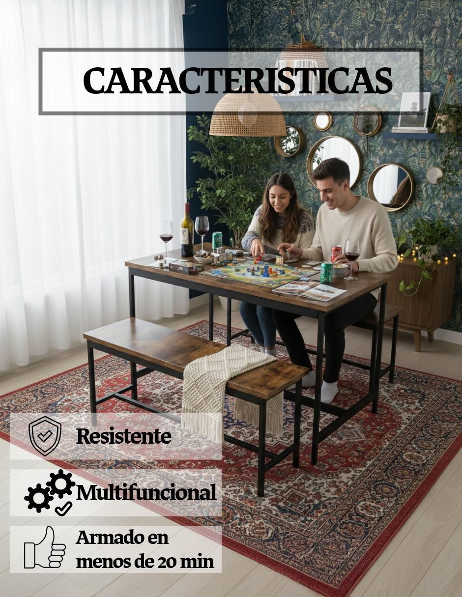 Set mesa de centro armable 7