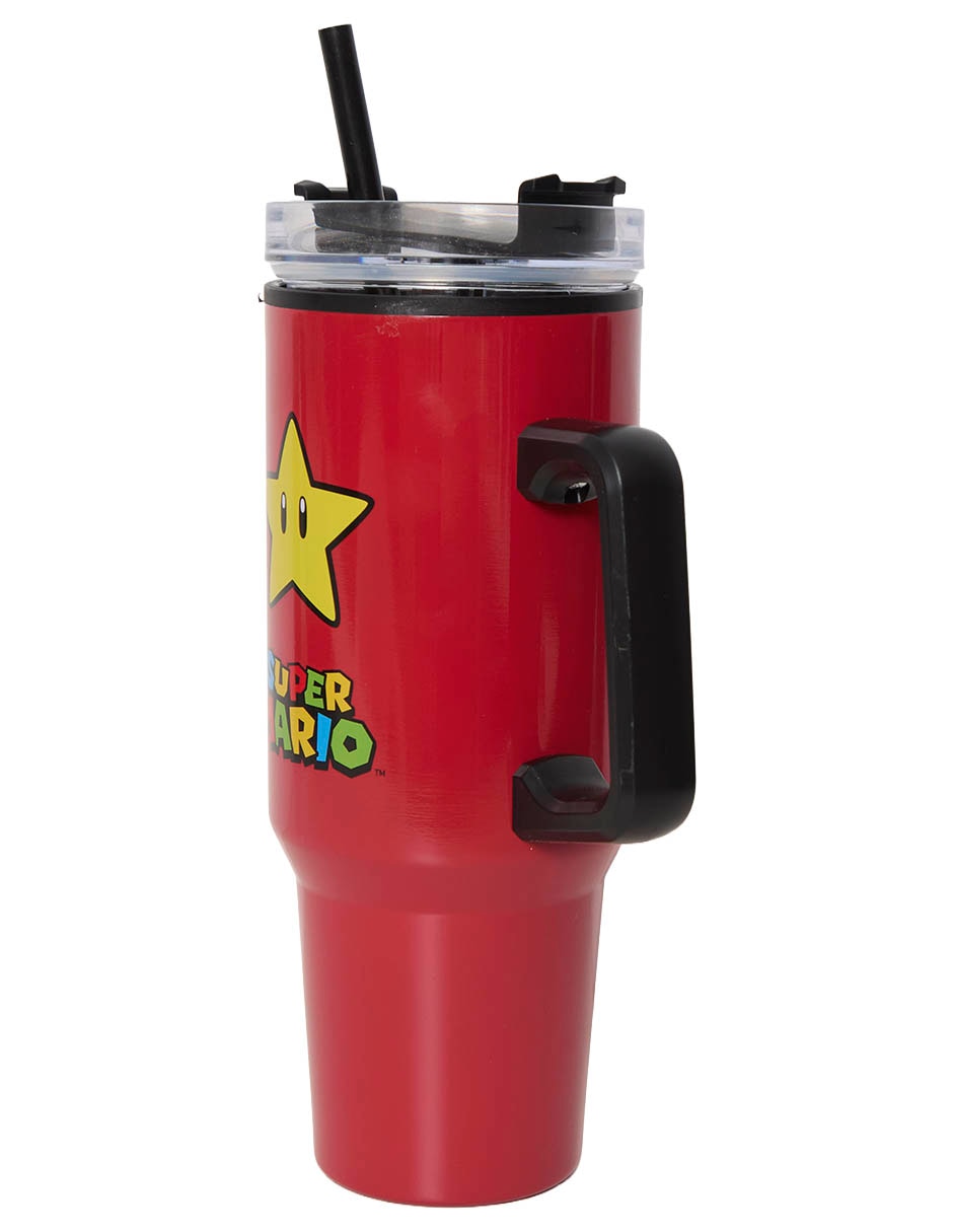 Termo Stor De Acero Inoxidable Nintendo Con Tapa Rosca 1050 Ml