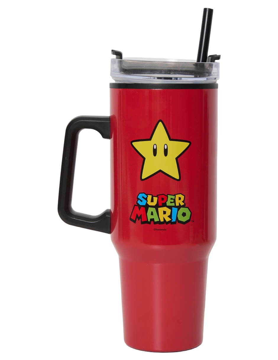 Termo Stor De Acero Inoxidable Nintendo Con Tapa Rosca 1050 Ml