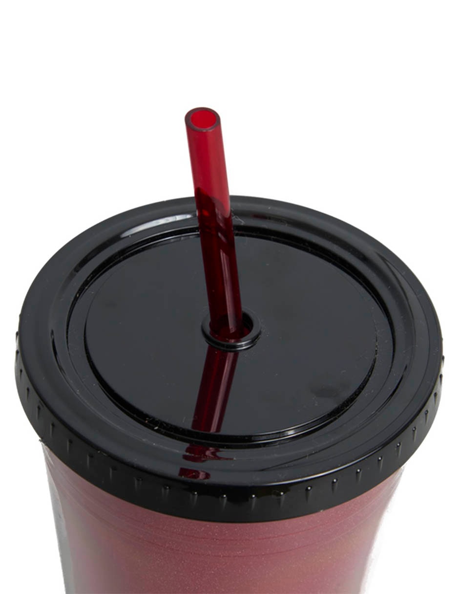 Vaso Con Tapa Y Popote Stor Super Mario