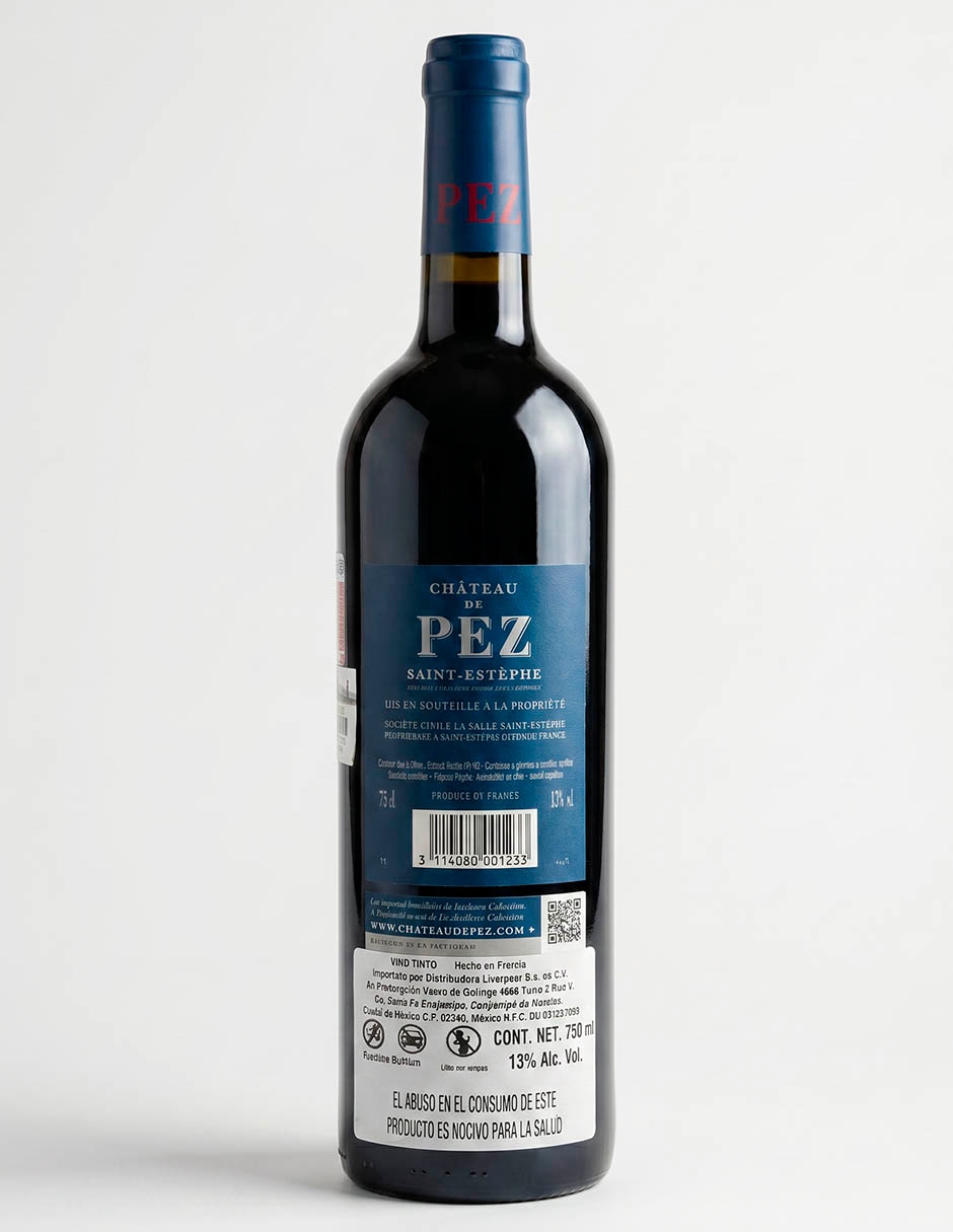 Vino tinto cabernet sauvignon de Francia 750 ml Vino tinto cabernet sauvignon de Francia 750 ml