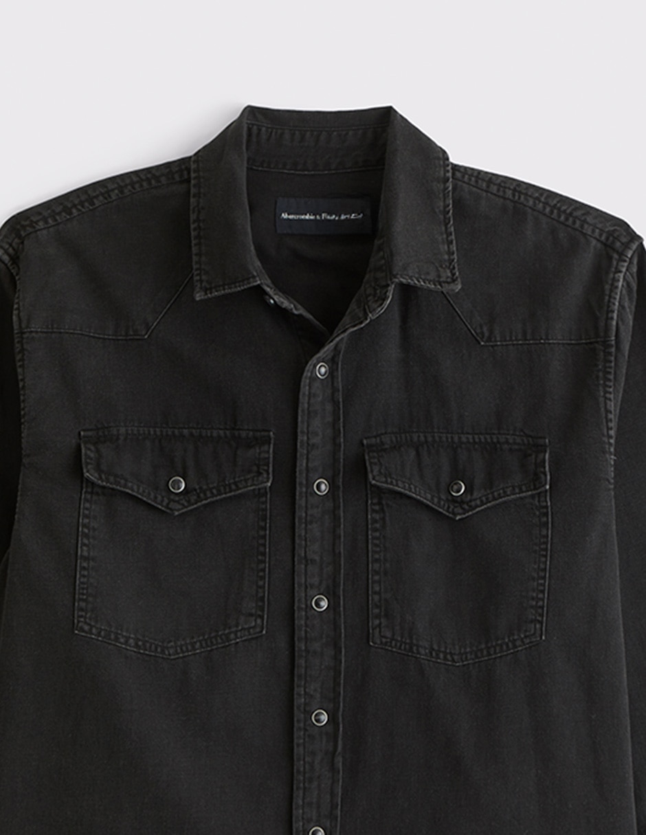 Camisa casual de algodón manga larga para hombre 4