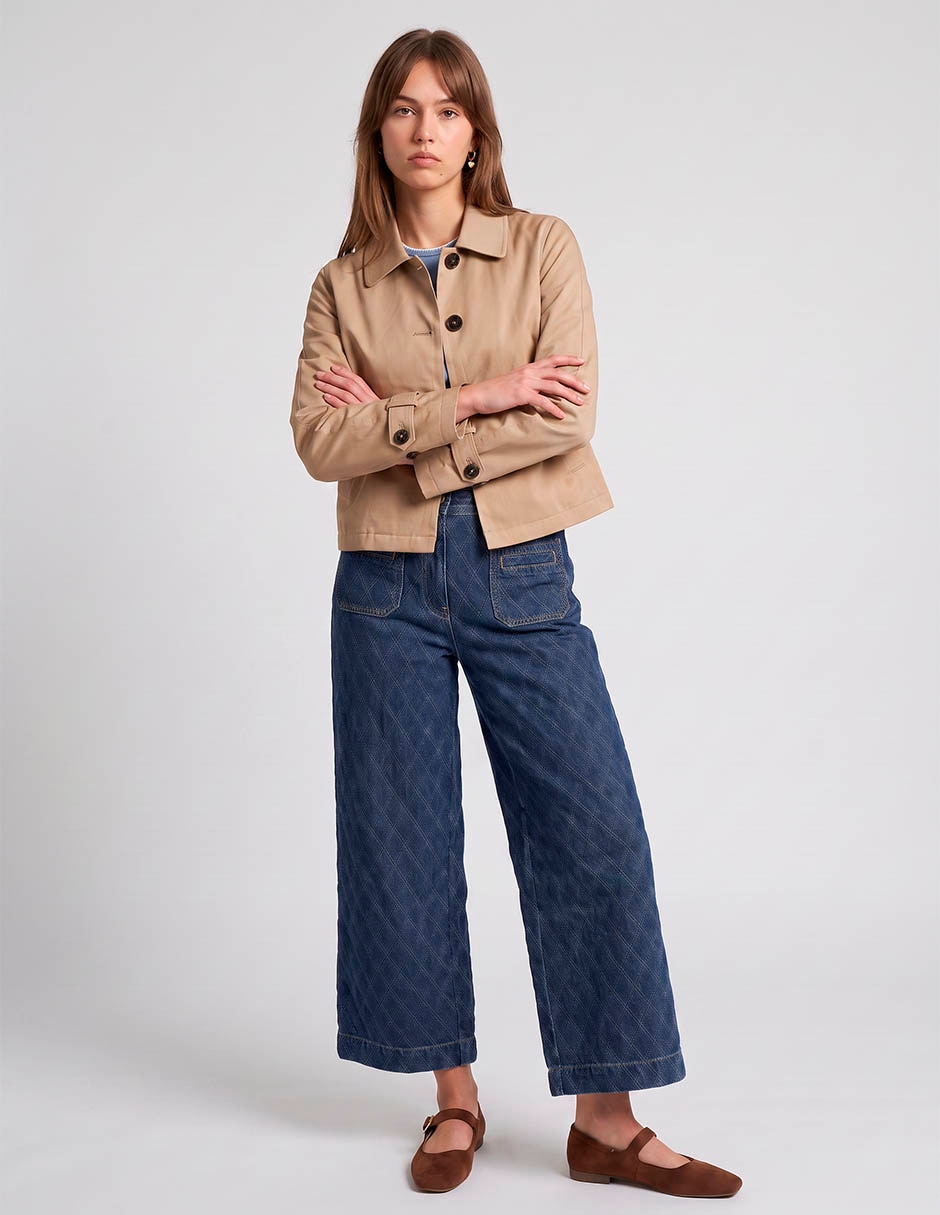 Gabardina con bolsillos para mujer 3