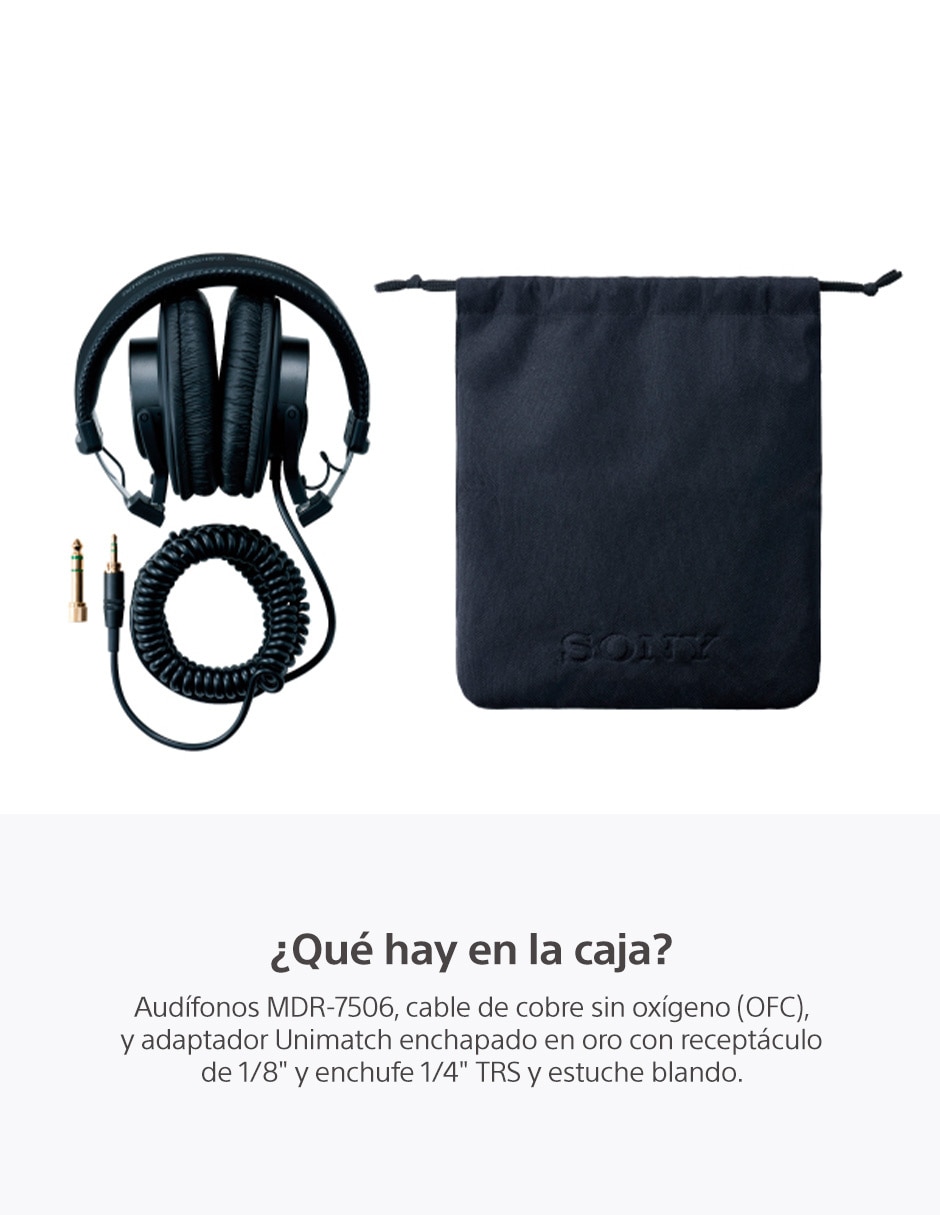 Audífonos over-ear Sony MDR-7506 alámbricos