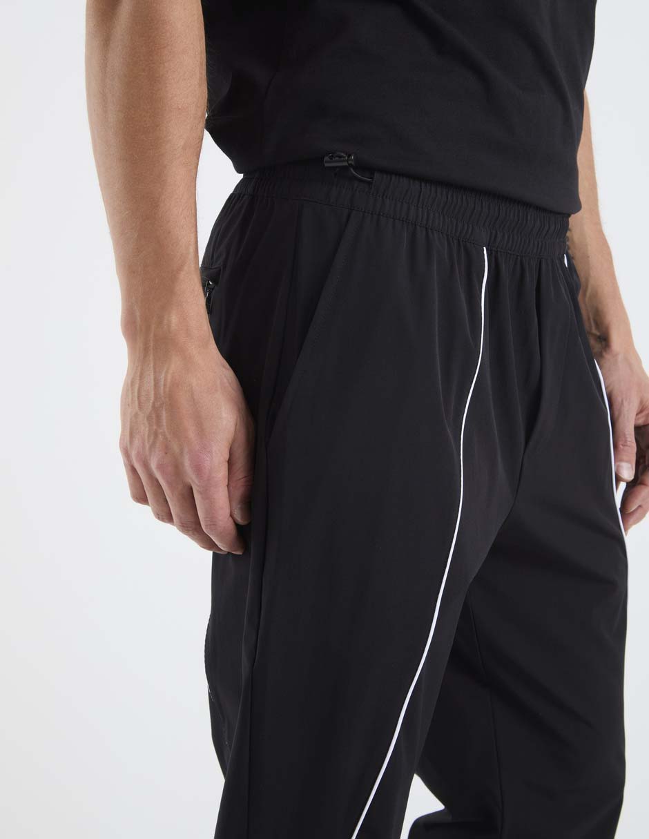 Pants regular con elástico para hombre 4