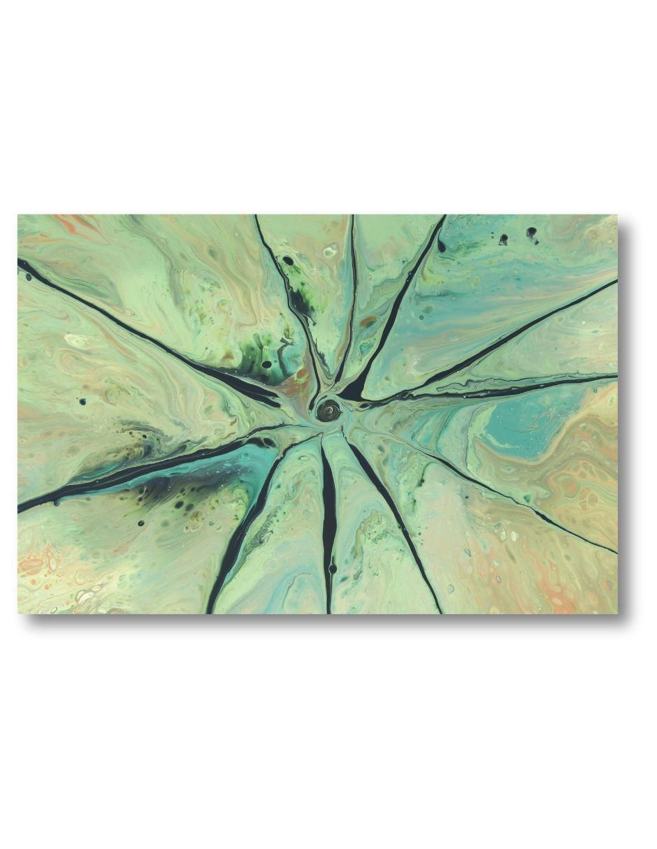 Cuadro decorativo generica abstracto flor jade