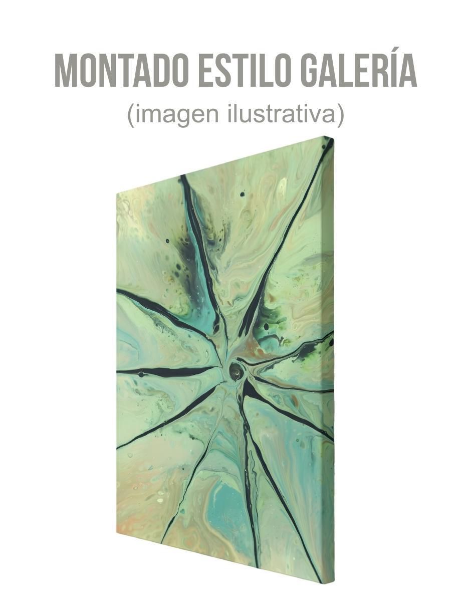 Cuadro decorativo Abstracto Flor Jade