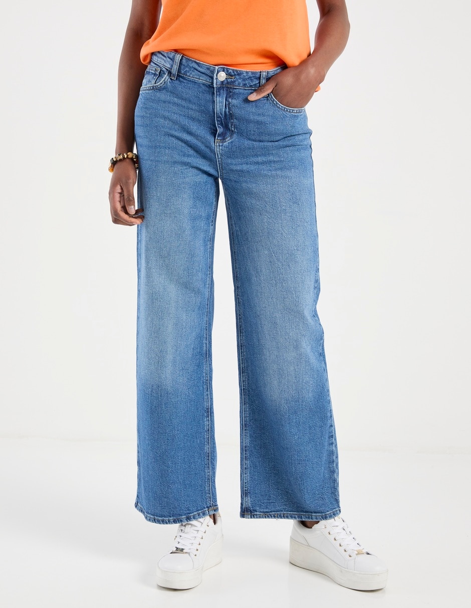 Jeans straight para mujer 1