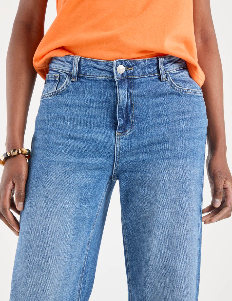 Jeans straight para mujer 9