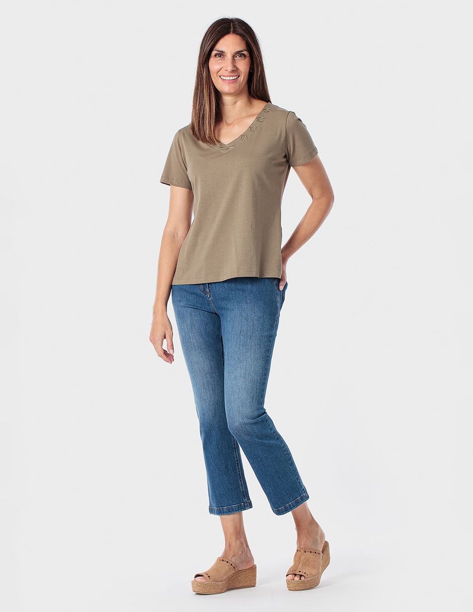 Pantalón regular para mujer 4