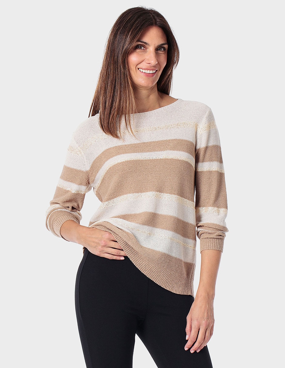Suéter cuello redondo para mujer Suéter cuello redondo para mujer