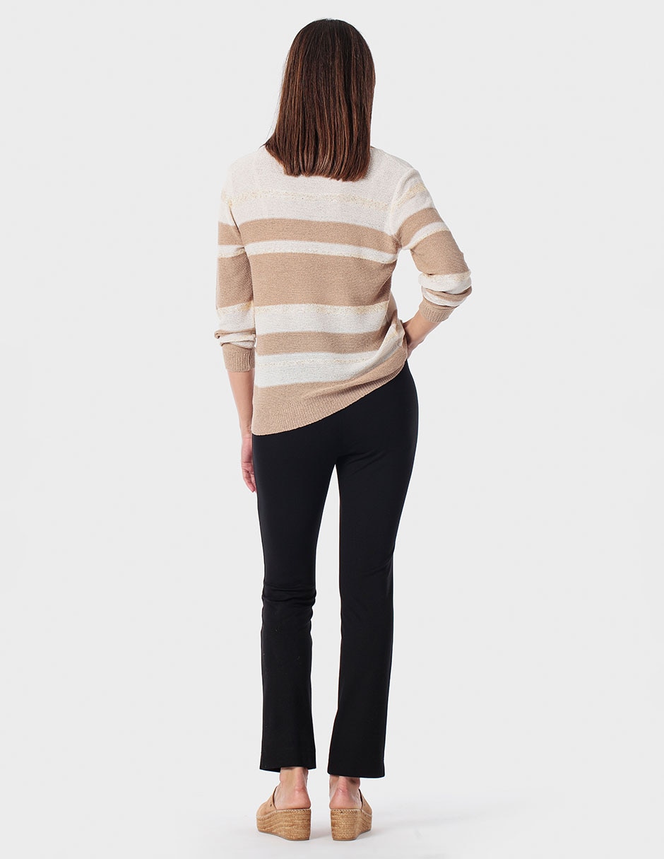 Suéter cuello redondo para mujer 2
