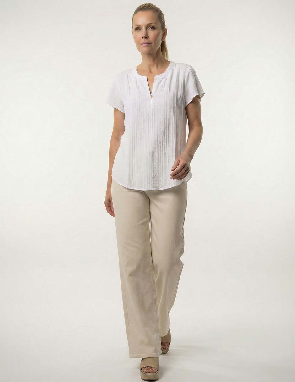 Blusa manga corta para mujer 22