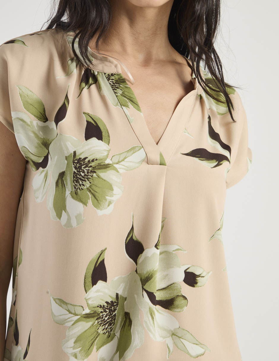 Blusa manga corta para mujer 4