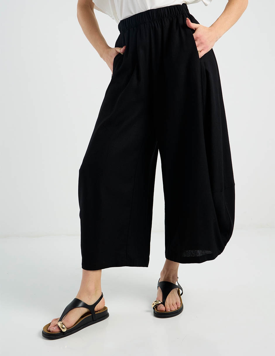Pantalón coulotte amplio para mujer