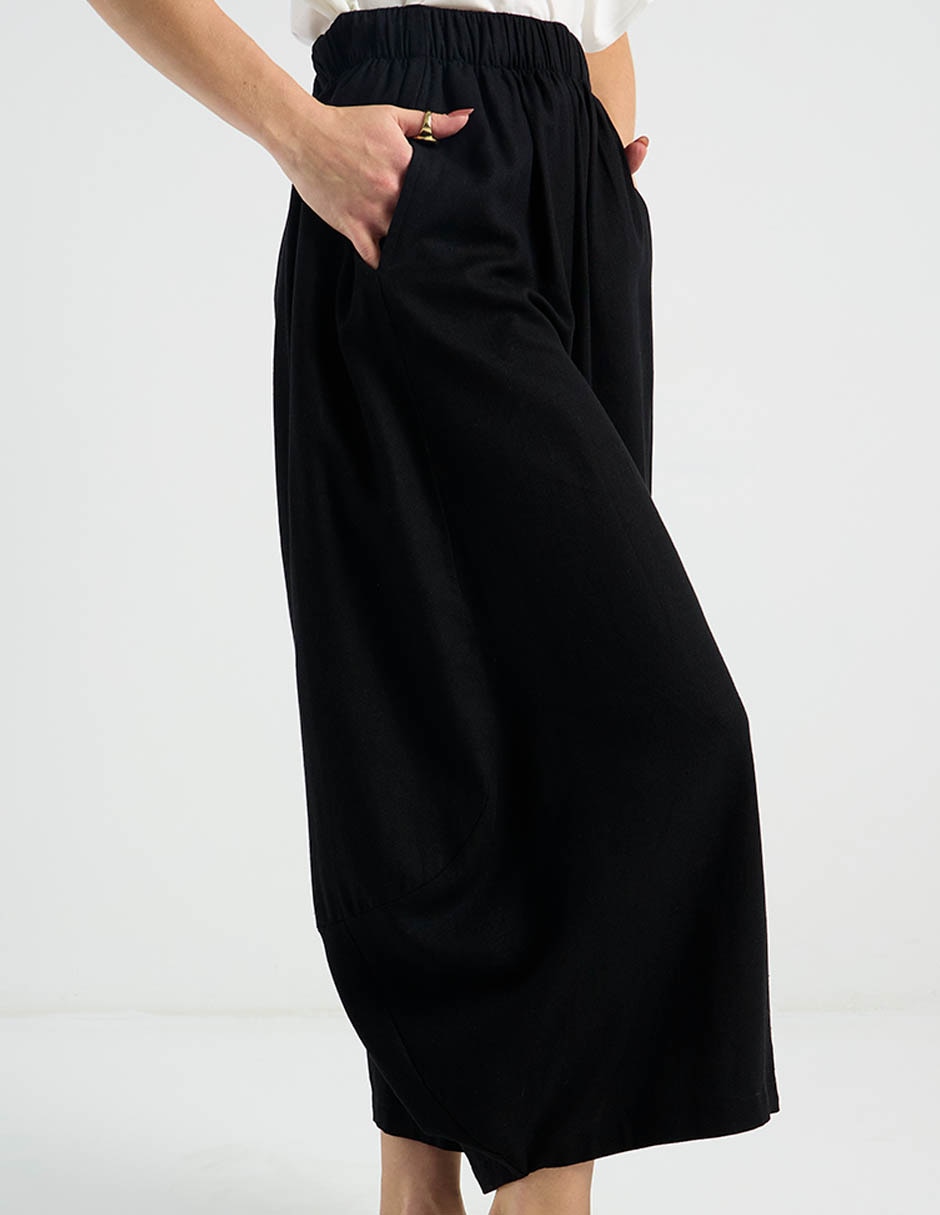 Pantalón coulotte amplio para mujer