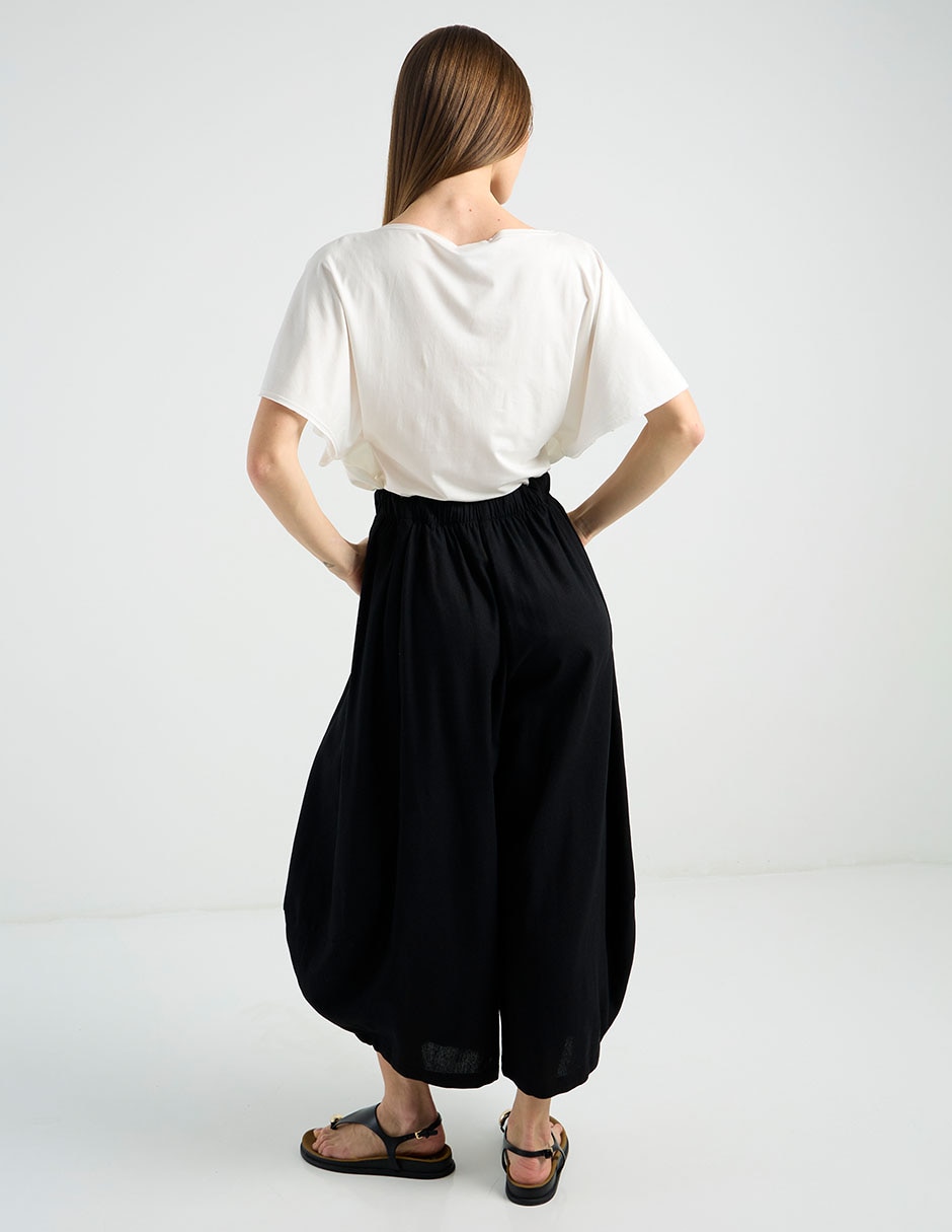 Pantalón coulotte amplio para mujer 6