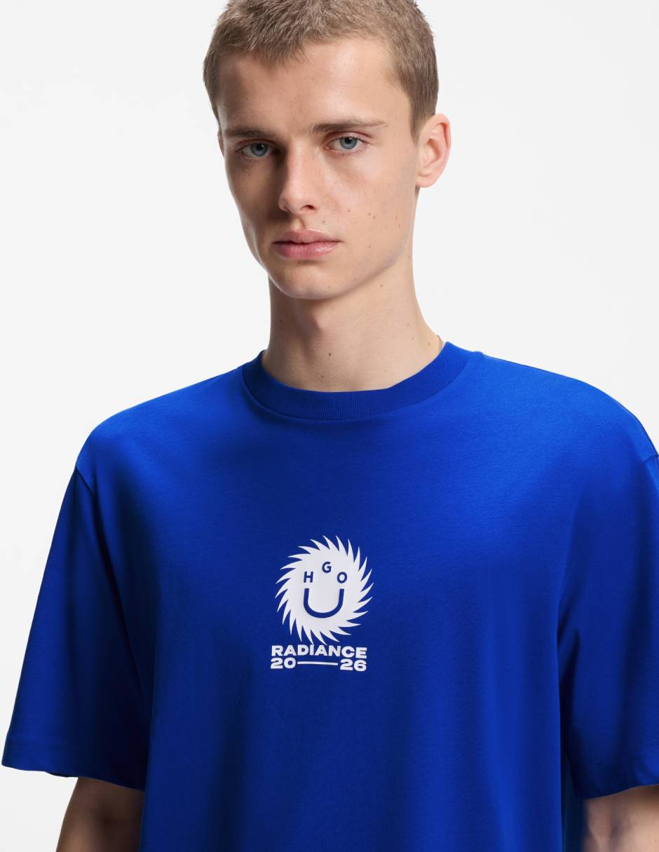 Playera Hugo Blue cuello redondo para hombre