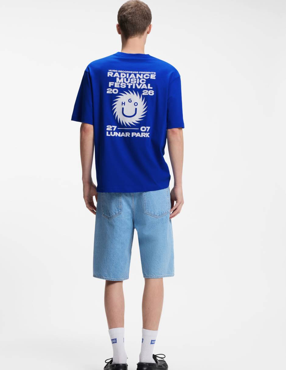 Playera Hugo Blue cuello redondo para hombre