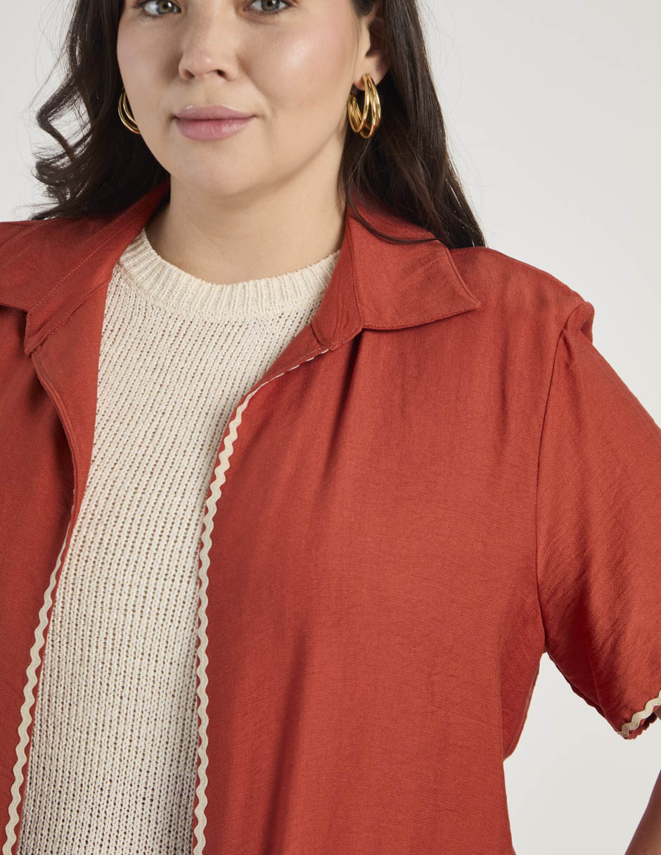 Blusa manga corta para mujer 5