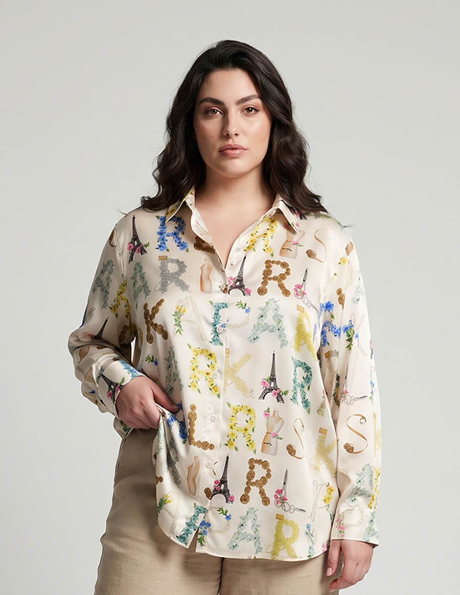 Camisa manga larga para mujer Camisa manga larga para mujer
