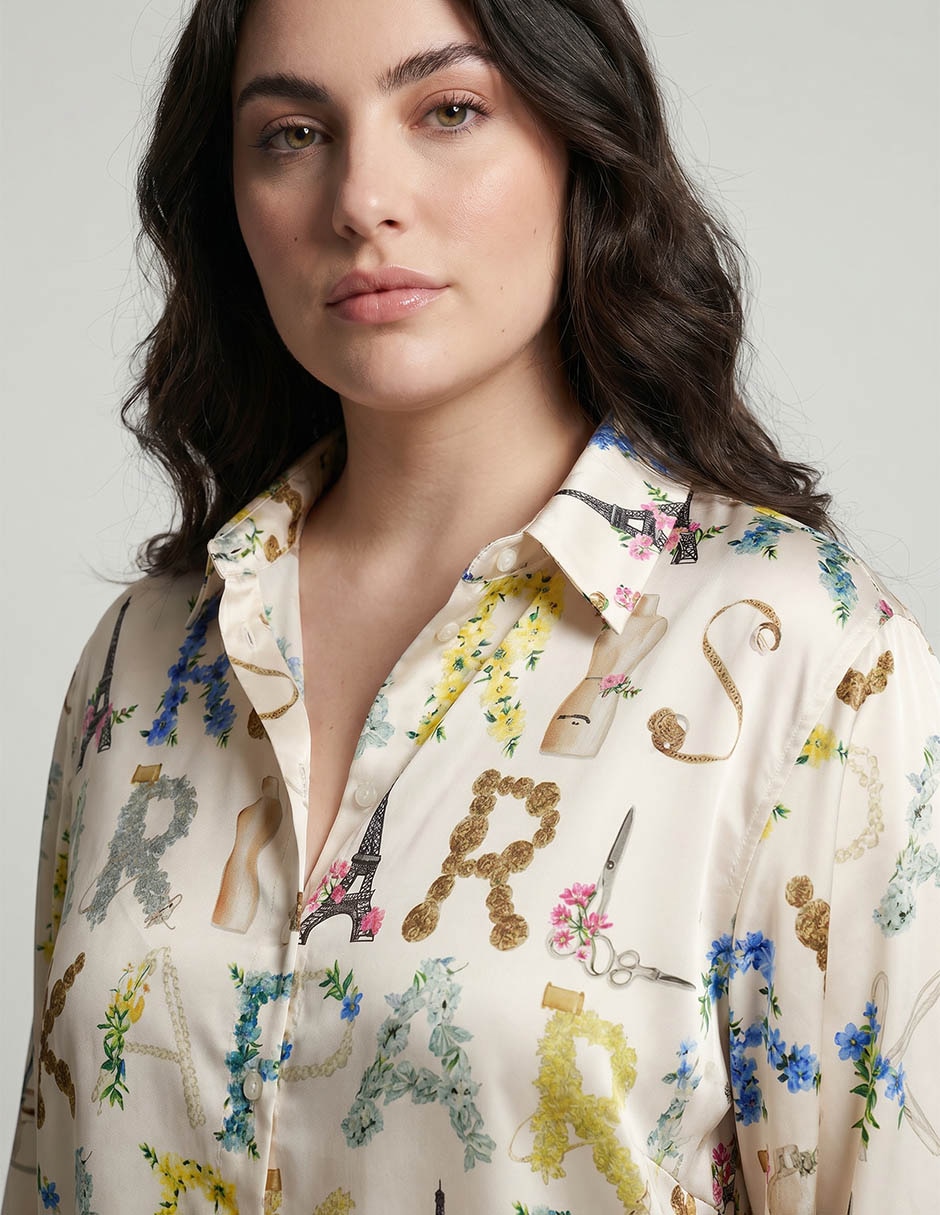 Camisa manga larga para mujer 3