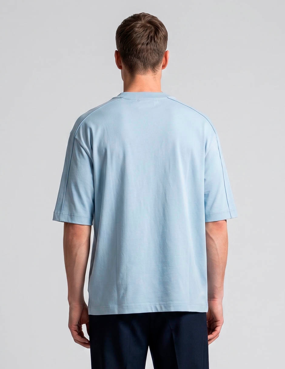 Playera hugo blue cuello redondo para hombre