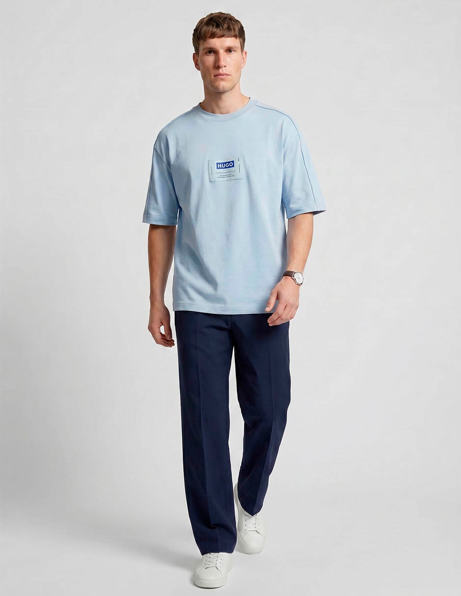 Playera hugo blue cuello redondo para hombre