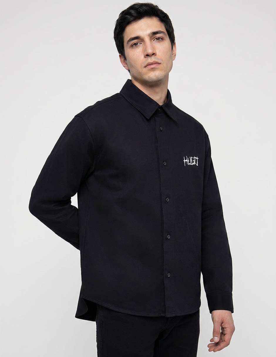 Camisa de algodón Hugo Blue para hombre
