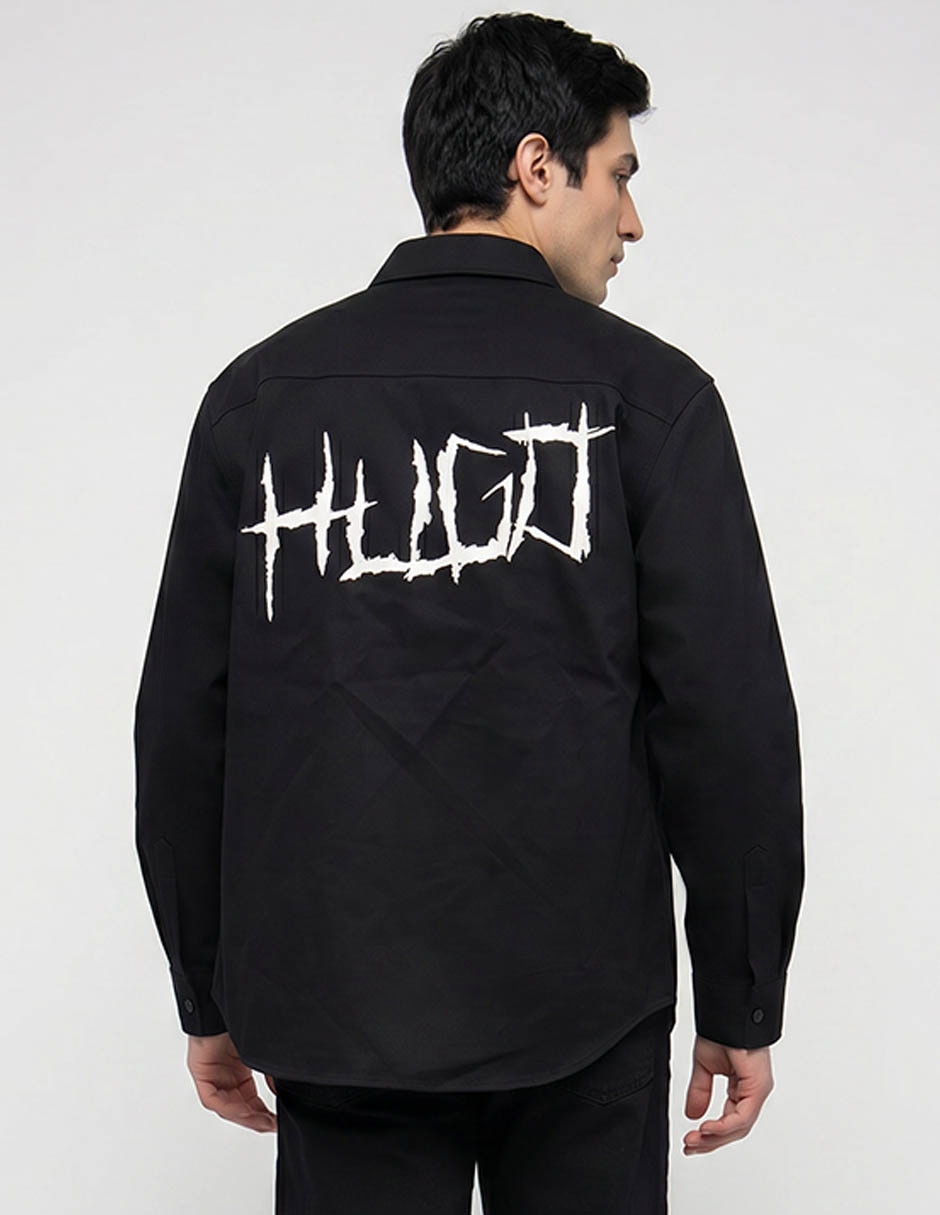 Camisa de algodón Hugo Blue para hombre