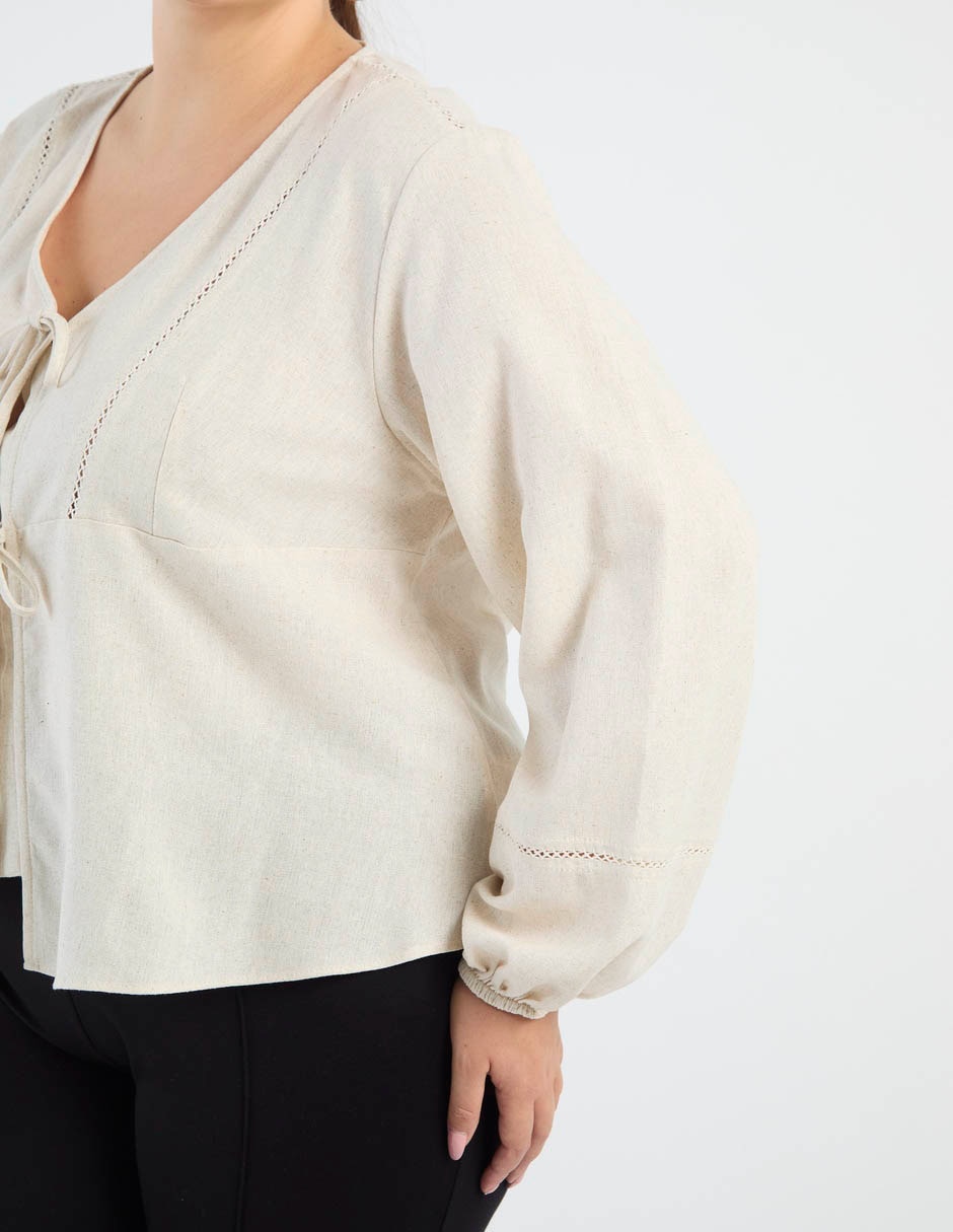 Blusa manga larga para mujer 5