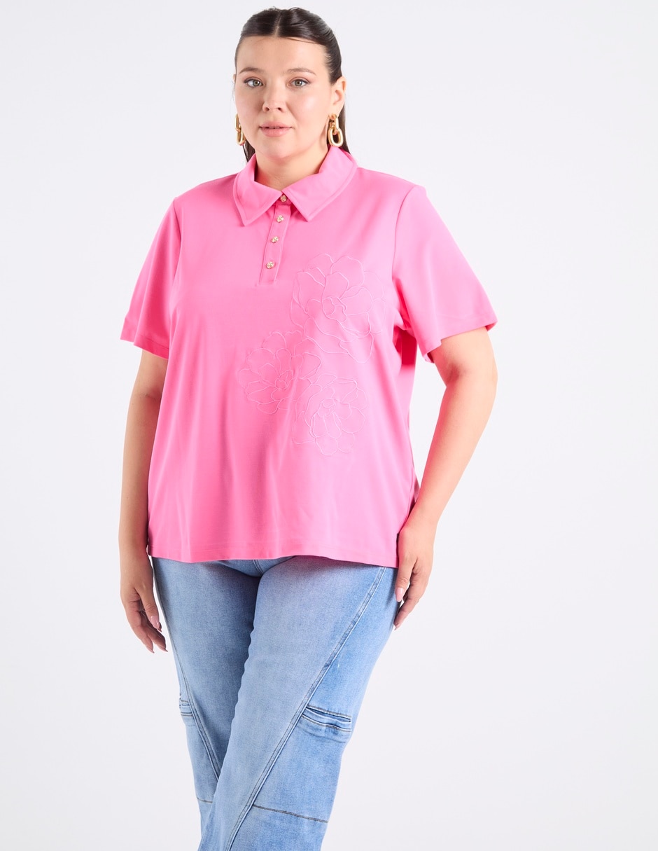 Blusa manga corta para mujer