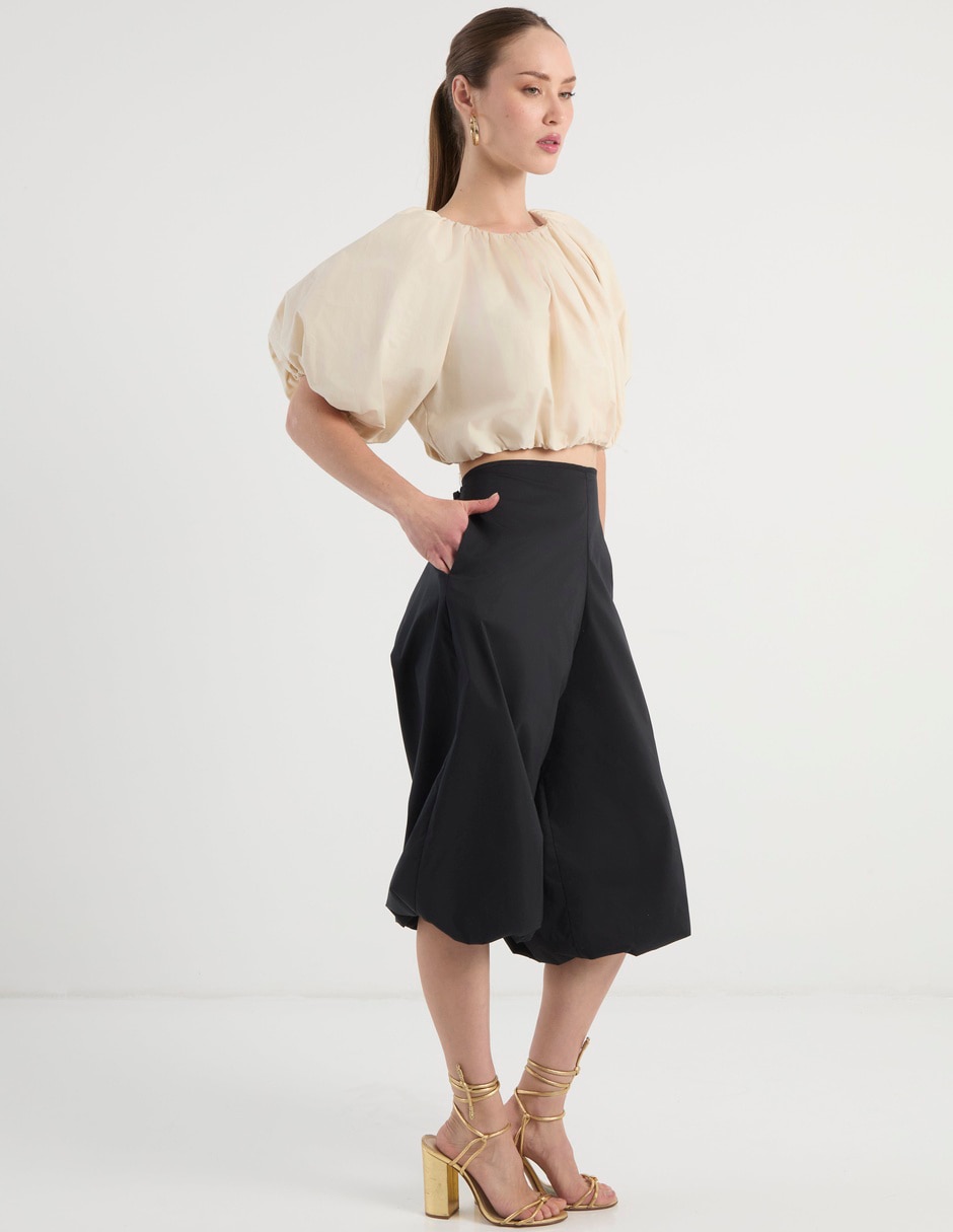 Pantalón relaxed amplio para mujer