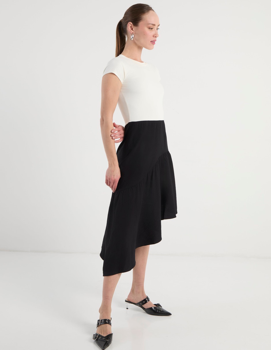 Vestido midi casual Map para mujer