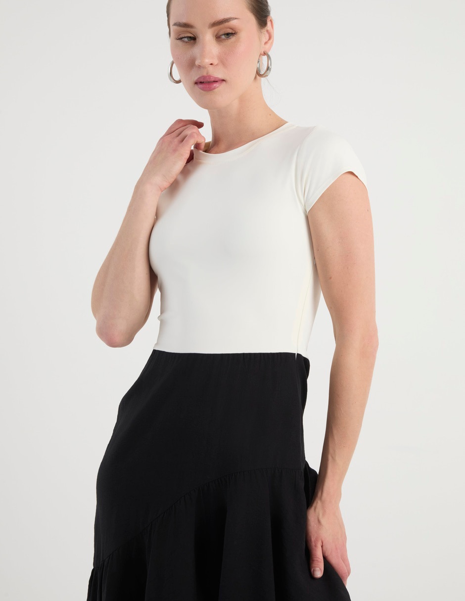 Vestido midi casual Map para mujer