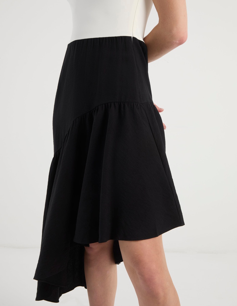 Vestido midi casual Map para mujer